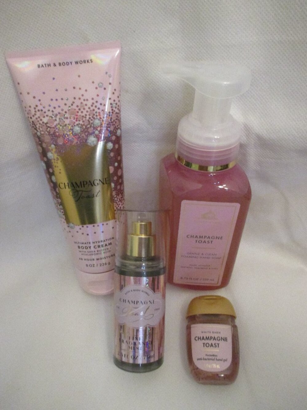 Bath & Body Works 4 piece Champagne Toast bundle.